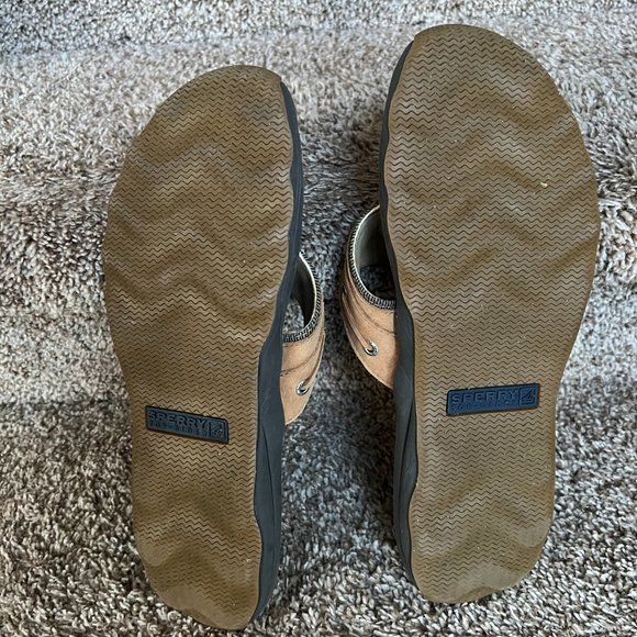SPERRY  MENS BROWN LEATHER TAN THONG SANDALS . main image 9